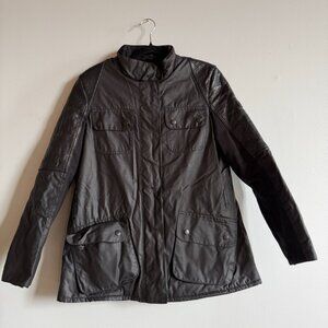Barbour International Outrider Wax Jacket | Black | Women's UK 12 / US 8